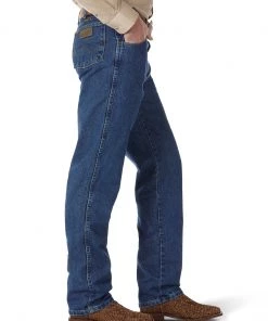 'Wrangler' Men's George Strait Cowboy Cut® Relaxed Fit - Heavyweight Stone Denim