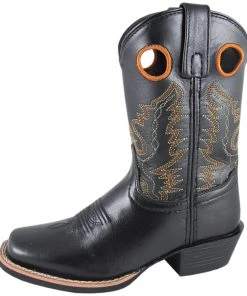 Smoky Mountain Boots 'Smoky Mountain' Children's Western Square Toe - Black Kids