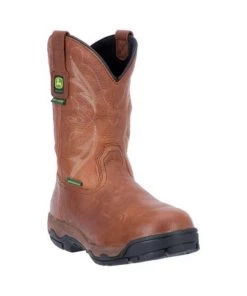 Dan Post Boot Co 'Dan Post' Men's 11" Pull On Met Guard EH WP Alloy Toe - Brown