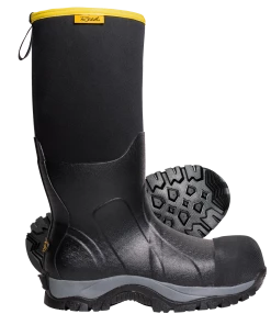 Reed Boots Bagman Industries 'Reed' Men's 16" Glacier Neoprene Insulated Comp Toe - Black