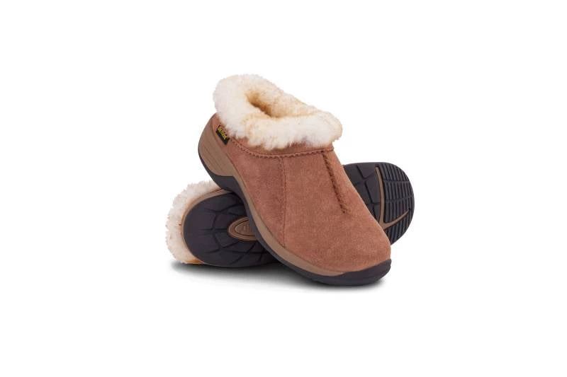 'Old Friend Footwear' Women's Snowbird II Clog Slipper - Chestnut 4 'Old Friend Footwear' Women's Snowbird II Clog Slipper - Chestnut