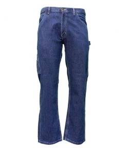 'KEY' Men's Ring Spun Dungaree - Washed Indigo