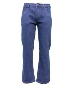 'KEY' Men's Performance Comfort 5 Pocket - Indigo Blue
