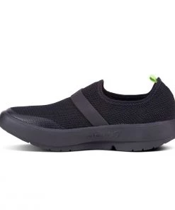 'OOFOS' Women's OOmg Low Slip On - Black / Black