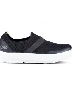 'OOFOS' Women's OOmg Fibre Low Slip On - White / Black