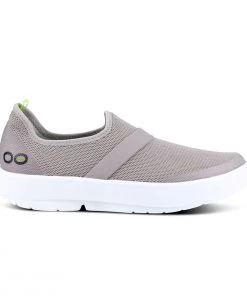 'OOFOS' Women's OOmg Low Slip On - White / Grey