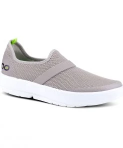 'OOFOS' Women's OOmg Low Slip On - White / Grey