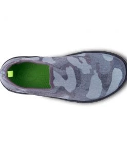 'OOFOS' Women's OOmg EeZee Low Shoe - Black / Grey Camo