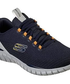 'Skechers' Men's Overhaul-Landhedge - Navy / Gray (wide)