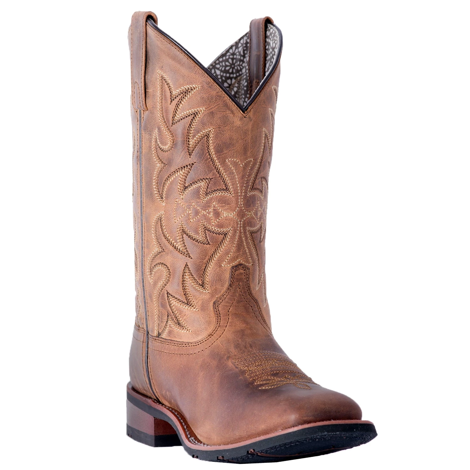 'Laredo' Women's 11" Anita Western Square Toe - Brown 8 'Laredo' Women's 11" Anita Western Square Toe - Brown