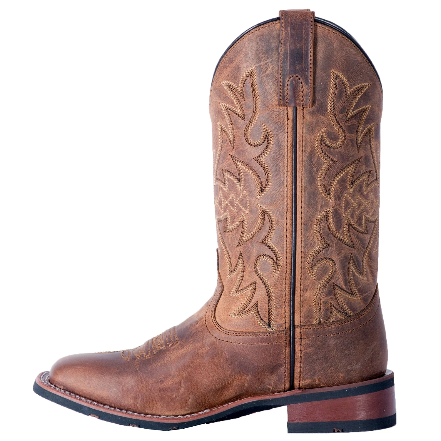 'Laredo' Women's 11" Anita Western Square Toe - Brown 9 'Laredo' Women's 11" Anita Western Square Toe - Brown