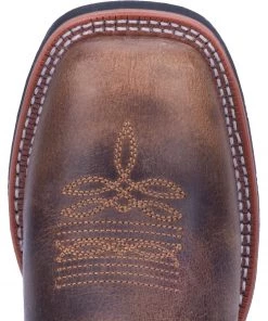 'Laredo' Women's 11" Anita Western Square Toe - Brown / Turquoise