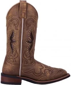 'Laredo' Women's 11" Spellbound Western Square Toe - Tan