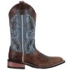 'Laredo' Women's 11" Isla Western Square Toe - Tan / Blue Denim 2 'Laredo' Women's 11" Isla Western Square Toe - Tan / Blue Denim