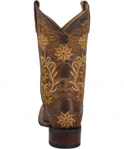 'Laredo' Women's 11" Secret Garden Western Square Toe - Brown 12 'Laredo' Women's 11