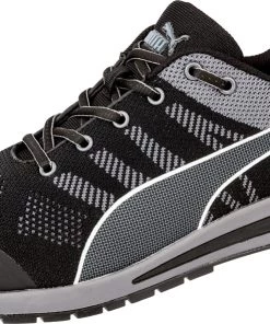 'Puma' Men's Elevate Knit ESD Comp Toe - Black / Gray / White
