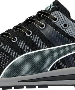 'Puma' Men's Elevate Knit ESD Comp Toe - Black / Gray / White