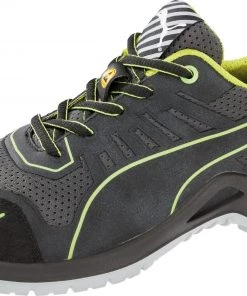 'Puma' Women's Fuse TC Low ESD Steel Toe - Black / Lime Green