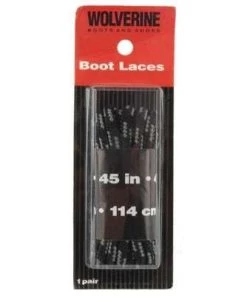 Wolverine World Wide, Inc Men 'Wolverine' Unisex 45" Boot Laces - Black / Gray