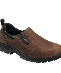 'Avenger' Men's EH WP Comp Toe Slip On - Brown