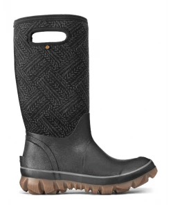 'Bogs' Women's 13" Whiteout Fleck Insulated WP Winter - Black Multi