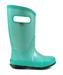 'Bogs' Kids' Rainboot Metallic Plush - Turquoise