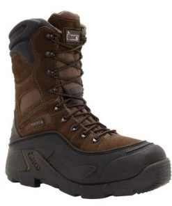 'Rocky' Men's BlizzardStalker 1200GR Insulated WP Steel Toe - Brown / Black