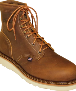 Abilene Boot Co. 'Silverado' Men's 6" Lumberjack Wedge Sole Soft Toe - Tan / Brown