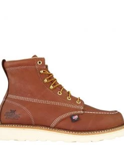 'Thorogood' Men's 6" American Heritage MAXWear Wedge™ Soft Toe - Tobacco