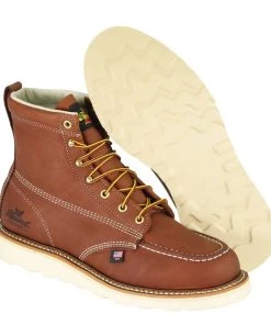 'Thorogood' Men's 6" American Heritage MAXWear Wedge™ Soft Toe - Tobacco