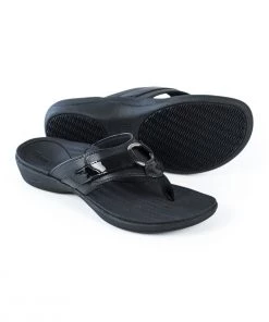 'Powerstep' Women's ArchWear™ Sandal - Black