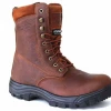 'Work Zone' Men's 8" 200GR EH WP Steel Toe - Brown