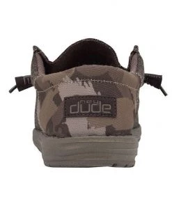 'Hey Dude' Men's Wally Funk Wool - Dark Brown Camo