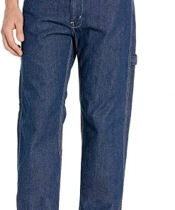 'KEY' Men's Ring Spun Dungaree - Washed Indigo