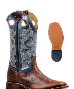 'Boulet' Men's 13" Western Square Toe - Utta Whisky / Puma Turqueza