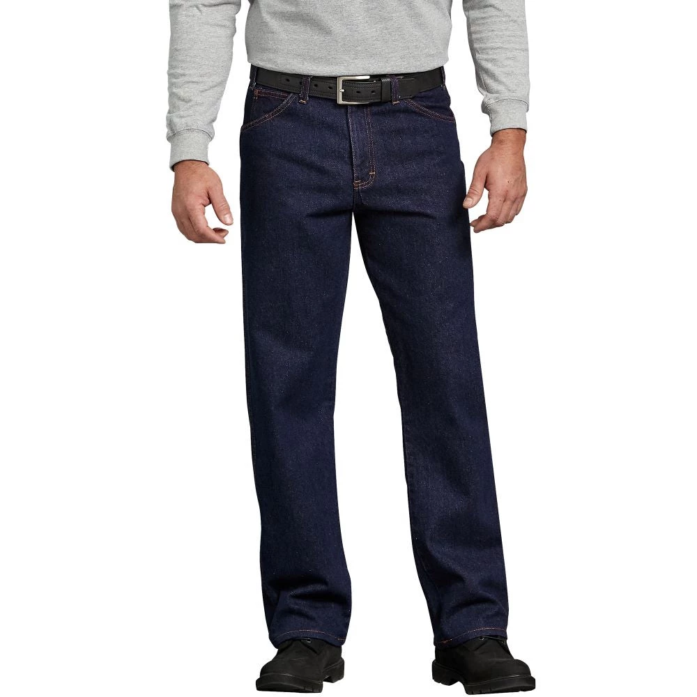 Men 'Dickies' Regular Straight Fit 5 Pocket Denim - Stonewashed Indigo Blue 3 Men 'Dickies' Regular Straight Fit 5 Pocket Denim - Stonewashed Indigo Blue