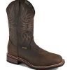 'Work Zone' Men's 10" Western WP Soft Toe - Brown