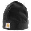 'Carhartt' Men's Fleece Beanie - Black 1 'Carhartt' Men's Fleece Beanie - Black