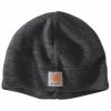 'Carhartt' Men's Fleece Beanie - Black / Steel
