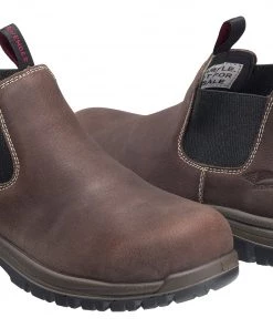 'Avenger' Men's 4" Foreman Romeo EH SR Comp Toe Pull On - Brown 15 'Avenger' Men's 4
