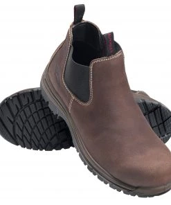 'Avenger' Men's 4" Foreman Romeo EH SR Comp Toe Pull On - Brown 14 'Avenger' Men's 4