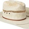 M&F Western Products, Inc Men 'Ariat' Western Bangora Straw Hat - White