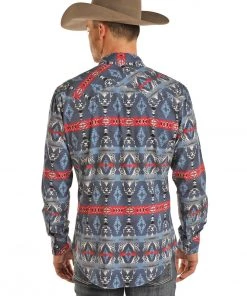 Panhandle Slim 'Rock & Roll' Dale Brisby Aztec Snap Shirt - Aztec Men