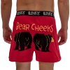 'Lazy One' Men's Bear Cheeks Boxer - Red