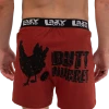 'Lazy One' Men's Butt Nugget Boxer - Brick Red