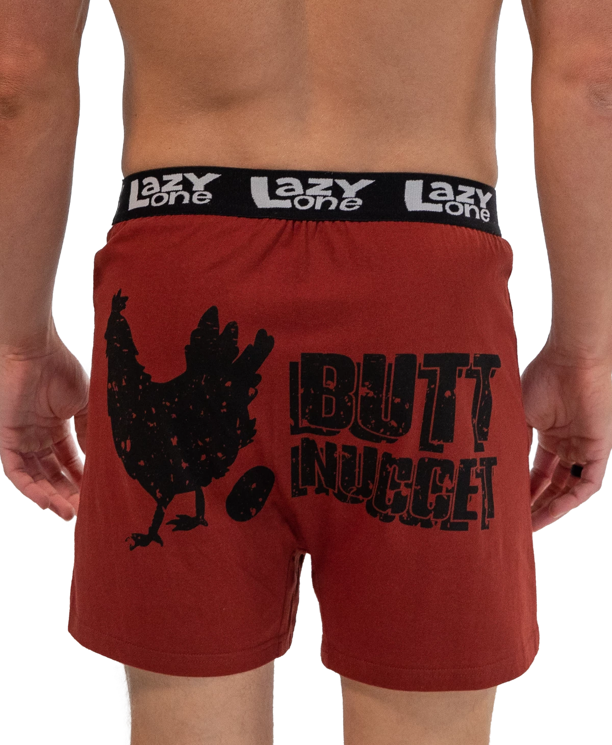 'Lazy One' Men's Butt Nugget Boxer - Brick Red 3 'Lazy One' Men's Butt Nugget Boxer - Brick Red