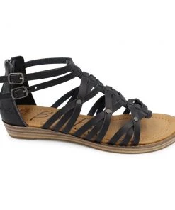 'Blowfish Malibu' Women's Bethy Sandal - Black Dyecut