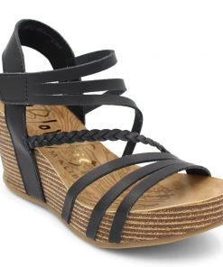 Women 'Blowfish Malibu' Heidi Wedge Sandal - Black