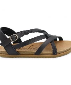'Blowfish Malibu' Women's Maddi Sandal - Black Amazon Rawhide