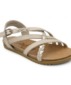 'Blowfish Malibu' Women's Maddi Sandal - Zinc Amazon Rawhide
